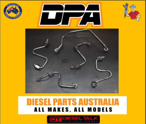 GENUINE REFURBISHED FUEL LINES. FULL SET FORD WE/PK RANGER FUEL LINES.  INJECTOR LINES. SET 14