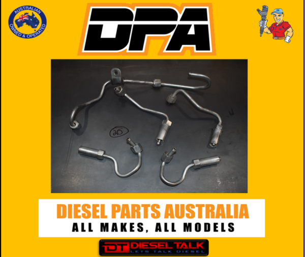 GENUINE REFURBISHED FUEL LINES. FULL SET NISSAN YD25 FUEL LINES.  INJECTOR LINES. SET 20