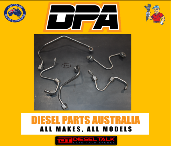 GENUINE REFURBISHED FUEL LINES. FULL SET FORD WE/PK RANGER FUEL LINES.  INJECTOR LINES. SET 34