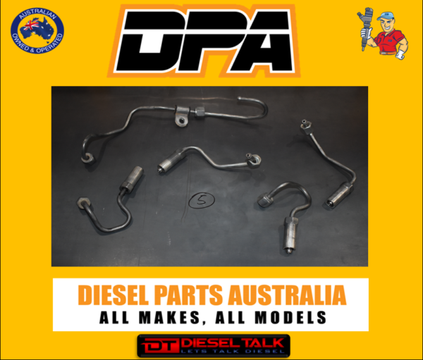 GENUINE REFURBISHED FUEL LINES. FULL SET NISSAN YD25 FUEL LINES.  INJECTOR LINES. SET 5