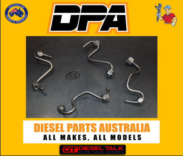 GENUINE REFURBISHED FUEL LINES. FULL SET NISSAN NP300 FUEL LINES.  INJECTOR LINES. SET 53