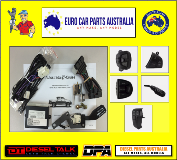 FIAT 500 ABARTH CRUISE CONTROL KIT E-CRUISE MY08-ON LS LIMITER STALK EC-FI01LS-1