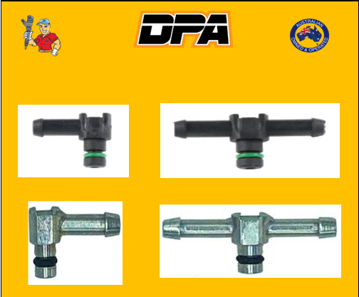 Common Rail Leak Off Connector fitted to Denso (4JJ1)